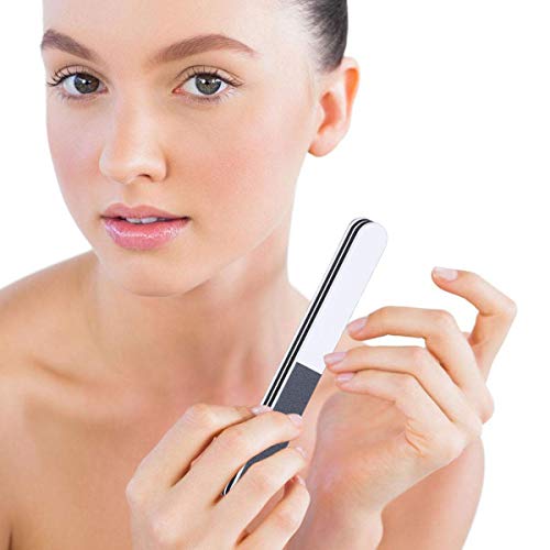 Professional Nail Files and Buffers, Uooker 3 Ways Washable Double Sided Nail Files, Shape and Shine Nail Tool, Professional Nail Art Kit, Pack o