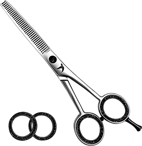 CANDURE Hairdressing Barber Hair Scissor for Professional Hairdressers Barbers Stainless Steel Hair Cutting Shears - For Salon Barbers, Men, Wome