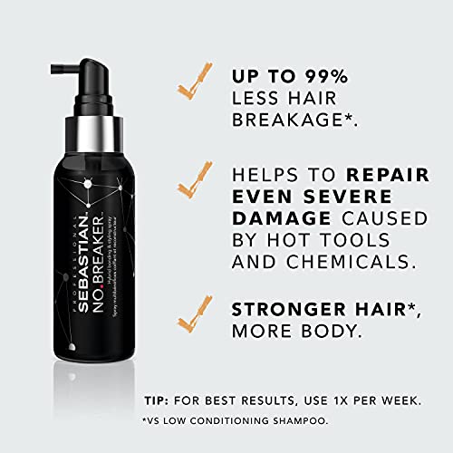 Sebastian Professional No.Breaker Hybrid Bonding & Leave-in Styling Hairspray, Anti Breakage & Added Body, For All Hair Types, 100ml
