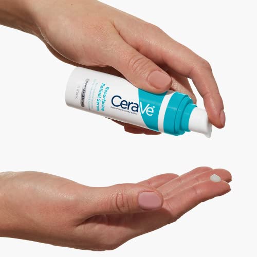 CeraVe Resurfacing Retinol Serum with Ceramides and Niacinamide for Blemish-Prone Skin, Clear, 30 ml