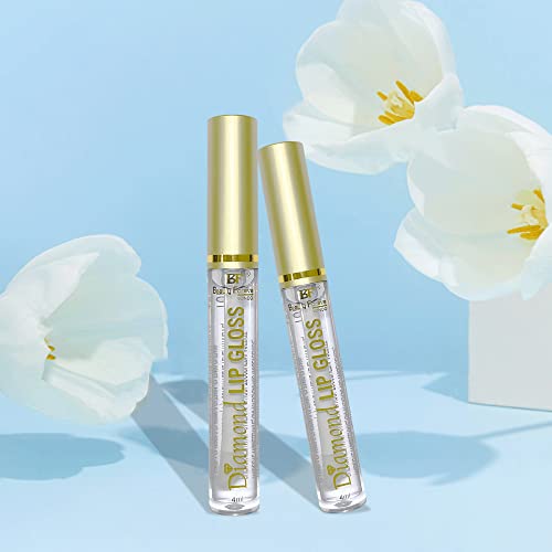 Beauty Forever Diamond Lip Gloss Clear, With Vitamin E and Vanilla Flavour, 4ml (01 Clear)