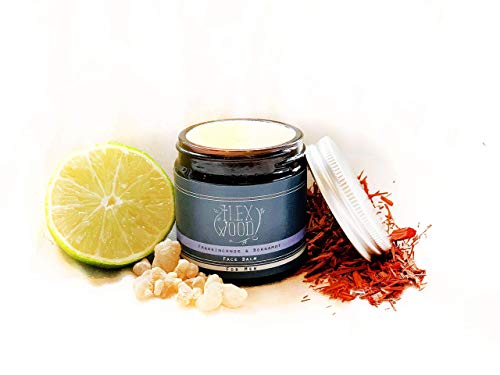 Frankincense and Bergamot Face Balm - 100% Natural, Vegan, Moisturising, Anti Ageing, Wrinkle and Line Reducing Ingredients, Cruelty Free, Palm O