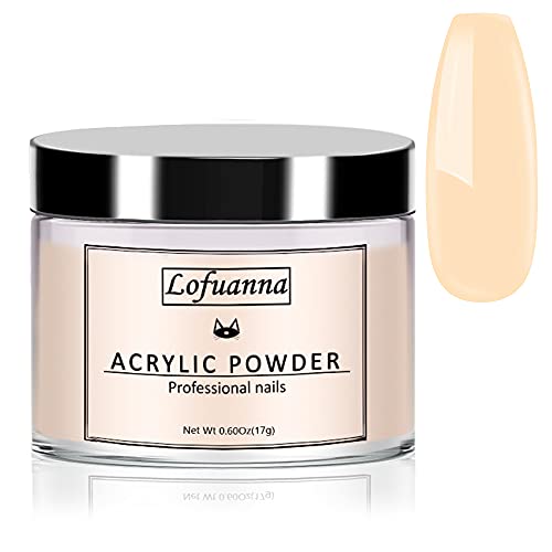 Lofuanna 17g Professional Clear Acrylic Powder Salon Quality Acrylic Nail Powder for Nails Extension Nail Art System for Home/Salon