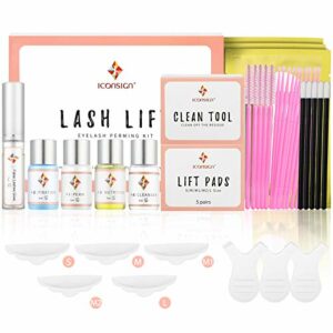 2023 Upgraded Lash Lift Kit,YIMEIR Eyelash Lift Kit Eyelash Perm Kit,Semi-Permanent Curling Perming Wave Suitable for Salon