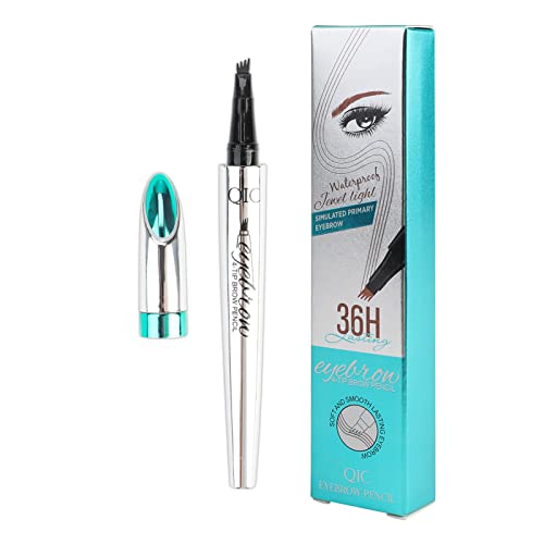 Eyebrow Pencil Tattoo Eyebrow Pen Waterproof Microblading Eye Brow Makeup Tool with Fork Tip Long-lasting for Natural Hair Like Defined Smooth Br
