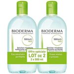 Bioderma Sebium H2O Micelle Solution, 2 x 500 ml