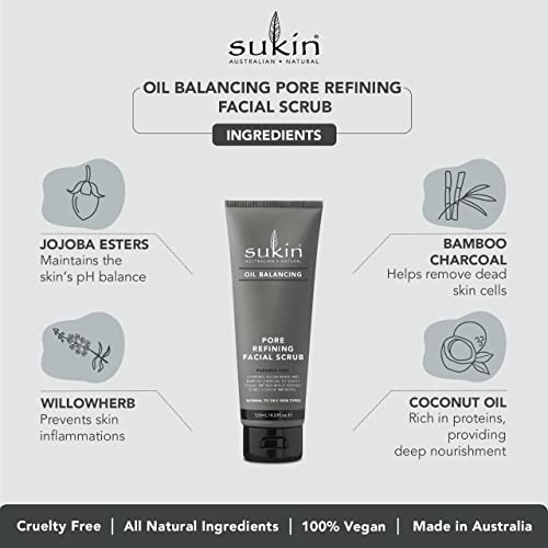 Sukin Oil Balancing Pore Refining Facial Scrub 125ml