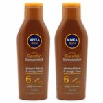 Nivea Sun Carotene SPF 6 Sun Milk, 2 Pack (2 x 200 ml)