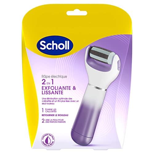 Scholl Velvet Smooth Pedi Electric Foot File Hard Skin Remover, Pink