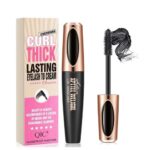 4D Silk Fiber Lash Mascara, Waterproof, Longer & Thicker Lashes，No Clumping, No Smudging,Voluminous Eyelashes，Natural Smudge-Proof, Adds Length，H