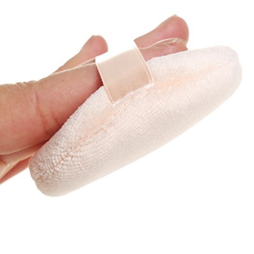 Cosmetic Powder Puff, 5 Pieces Cosmetic Soft Sponge Small Round Face Foundation Facial Makeup Blending Puff Beige(2.36inch)