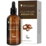 PraNaturals 100% Moroccan Pure Natural Argan Oil for Face & Body 100ml – Rich in Vitamin E for Healthy Skin, Hair & Nails – No Parabens or SLS –