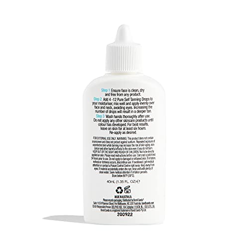 Bondi Sands PURE Self-Tanning Drops | Hydrating, Concentrated Formula Gives a Buildable, Customisable Glow, Enriched with Hyaluronic Acid and Vit