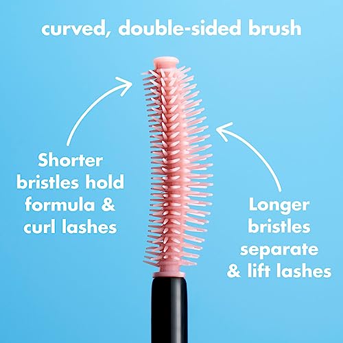 e.l.f. Lash 'N Roll Mascara, Curling Mascara For Visibly Lifted Lashes, Lifts & Separates Lashes. Long-Lasting Formula, Vegan & Cruelty-Free, Bla