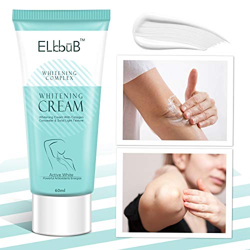 Intimate Skin Lightening Cream for Body, Bikini and Sensitive Areas - Skin Whitening Cream Contains Hydrolyzed collagen, Glycerol, Nano Titanium