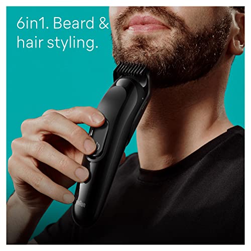 Braun 6-in1 All-in-One Style Kit Series 3, Male Grooming Kit With Beard Trimmer, Hair Clippers & Precision Trimmer, With Lifetime Sharp Blades, G