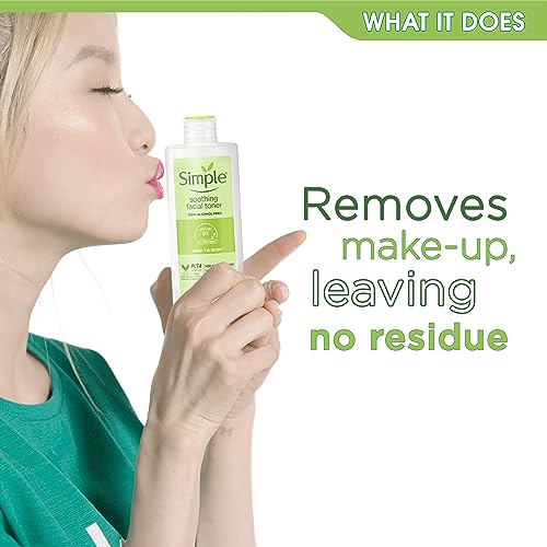 Simple Kind to Skin Soothing Facial Toner UK’s #1 facial skin care brand* alcohol-free 200 ml,package may vary