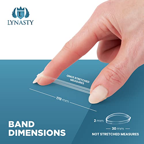 Clear Elastic Hair Bands 500 Pcs with Band Removal Hook–Soft, Strong 170mm Elastic Hair Ties for Kids, Girls & Women –Clear Rubber Bands for Hair