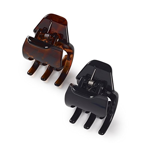 Manicare 6 Mini Jaw Clips, Claw Clips For Sectioning And Decorating The Hair, Non-Slip Hair Accessories, Hair Clamps For Holding Back Hair, Hair