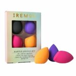 Iremos beauty blenders, premium quality makeup sponges for an airbrushed finish, foundation sponge for liquids and creams, 4 pack beauty blender