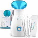 Pure Daily Care NanoSteamer Large 3-in-1 Nano Ionic Facial Steamer with Precise Temp Control - 30 Min Steam Time - Humidifier - Unclogs Pores - B