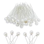 TOSCOS 30Pcs Pearl Hair Pins, Pearls Clips for Wedding Bridal U Shaped Hair Clip Pearl Crystal Hair Pins for Women Girls Bridesmaids Party Prom (