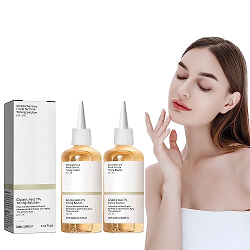Glycolic Acid 7% Toning Solution,Glycolic Acid Toner,Repair Acne Skin Toner,Anti Aging Serum for Face,100ml Dark Spot Corrector Oil Face Serum fo