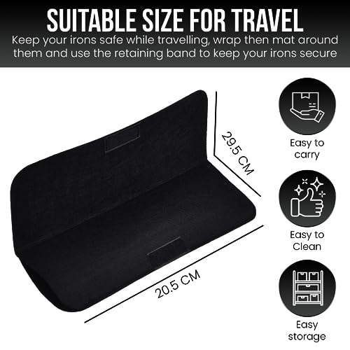 Glamza Extreme Heat Protection Hair Straightener Mat Safety Tongs Resistant Cover Case