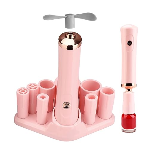 Electric Nail Lacquer Shaker, Glue Shaker for Eyelash Extensions with Base, Electric Shaker Time Saving Handsfree Tool with 2 Connectors and 8 Si