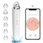 Blackhead Remover Pore Vacuum, Upgraded WIFI Visible Facial Pore Cleanser with HD Camera Pimple Acne Comedone Extractor Kit with 6 Suction Heads