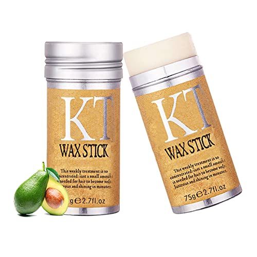 Hair Wax Stick, Hair Finishing Stick Edge Control Anti-Frizz Non-greasy Hair Pomade Stick, Styling Products for Fly Away and Edge Frizz Hair 2.7