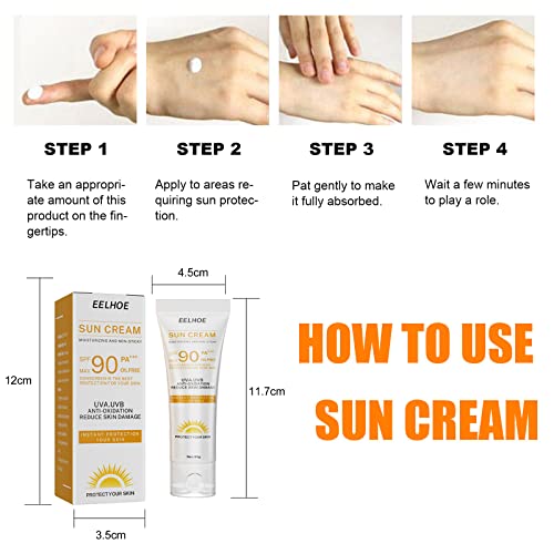 SUN Protect & Moisture Sun Lotion Cream with SPF90 (40g), Moisturising Suncream with SPF90, Advanced Sunscreen Protection, Reduces Risk of Sun Al