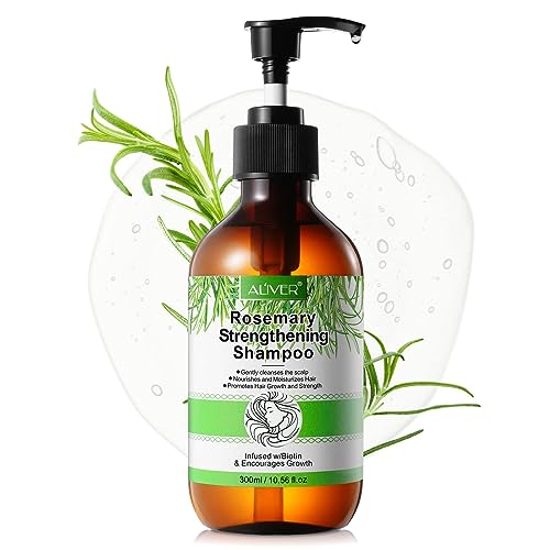 Rosemary Shampoo, 300ml Rosemary Shampoo for Cleanse Hair, Helps Improve Hair Growth, Moisturize & Soften Hair, Hair Care Shampoo for Hair Loss,