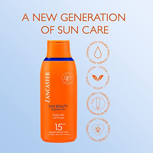 Lancaster Sun Beauty Body Milk SPF15 175ml | Sunscreen For Body | Broad Spectrum Sun Protection