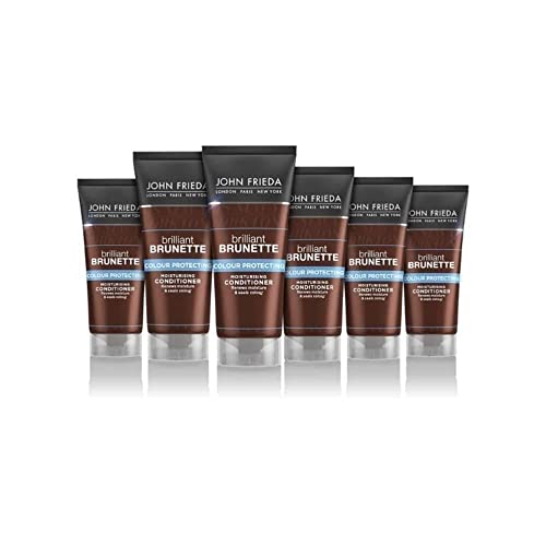 John Frieda Brilliant Brunette Colour Vibrancy Conditioner 250 ml, Conditioner for Brunette Hair, Hydrating Conditioner for Brown Hair