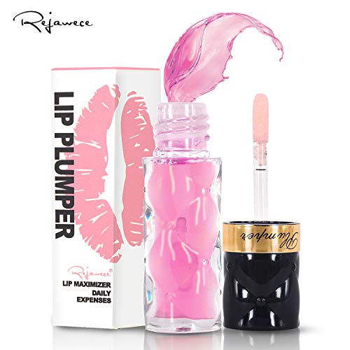Lip Plumper Lip Gloss by Rejawece - Lip Plumping Balm Plumper Device Lipstick Treatment - Clear Lip Plump Gloss - Enhancer for Fuller & Hydrated
