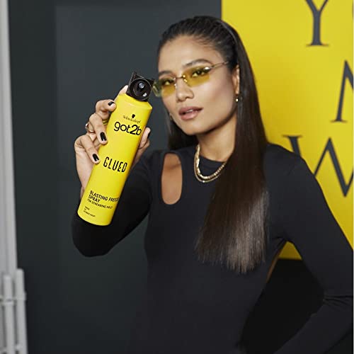 Got2b Glued Hairspray, Blasting Freeze Spray, Strong Hold Hairspray for Up to 72 Hours, Vegan, Silicone Free, 300 ml