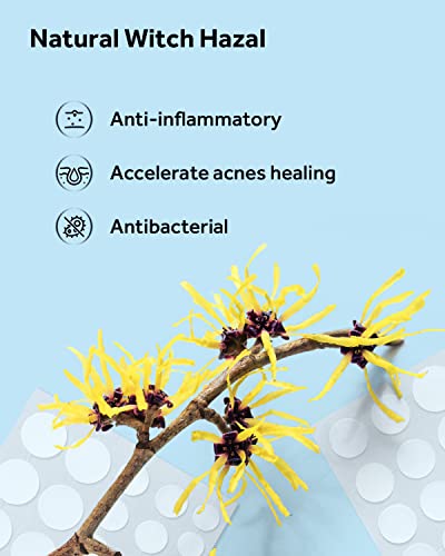 LitBear Acne Pimple Patches- Day and Night 4 Sizes 180 Dots Thin & Thick Hydrocolloid Patches with Witch Hazel, Tea Tree & Calendula Oil, Extra A