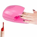 XiXiYang Air Nail Dryer Small Size Electric Nail Polish Fan Dryer Portable Quick Dry Air Nail Polish Drying Fan for Fingernail Toenail Regular Na