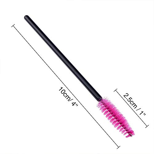 Disposable Eyelash Brushes Mascara Wands Eye Lash Eyebrow Applicator Cosmetic Makeup Brush Tool Kits (200PC, Multicolor)