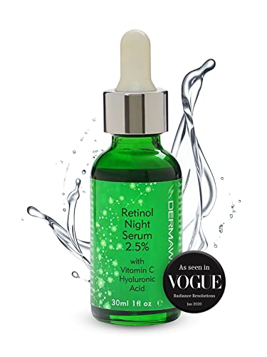 Retinol Serum High Strength for Face + Vitamin E & Hyaluronic Acid – Advanced Anti-aging Night Repair Skin Care - Collagen Booster – Acne Treatme