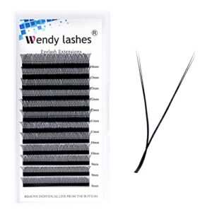 YY Lashes 0.07mm D Curl 8-14mm Eyelash Extensions Mixed Tray Y-Shape Pre Made 2D Russian Volume Individual Lash Extensions(YY-0.07-D-8-14)