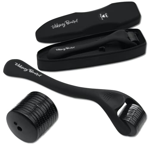 Viking Beard™ Beard Roller | 2x Rollers | 540 0.5MM Titanium Needles | Men, Beard Growth Roller, Beard Roller For Growth For Men, Derma Roller 0.