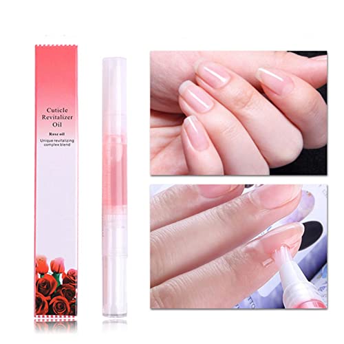 Cuticle Oil Pen for Nail Care, Nail Oil Pen Rose Nail Oil Hand & Nail Treatment Pedicure (Rose)