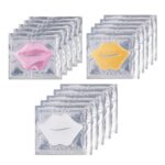 Collagen Crystal Lip Masks Set, 3 types 15pcs Moisturizing Nourishing Lip Patches Remove Dead Skin Anti-Wrinkle Anti-Aging Hydrating Gel Masks Pl
