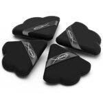 Velvet Triangle Powder Puff Set of 4 - Perfect for Small Spaces and Traveling, Enhances Under Eye Area and Makes Makeup Look Smooth, Ideal Shape
