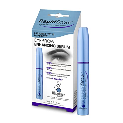 RapidBrow Eyebrow Enhancing Serum for Thicker, Fuller and Healthier Looking Brows, a Deeply Nourishing and Scientifically Inspired Formula that C