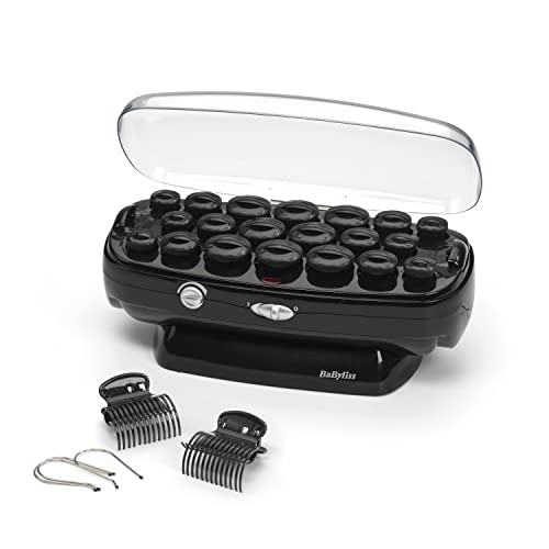 BaByliss Thermo-Ceramic Heated Hair Rollers, Long Lasting Curls, Hair Rollers With Pins
