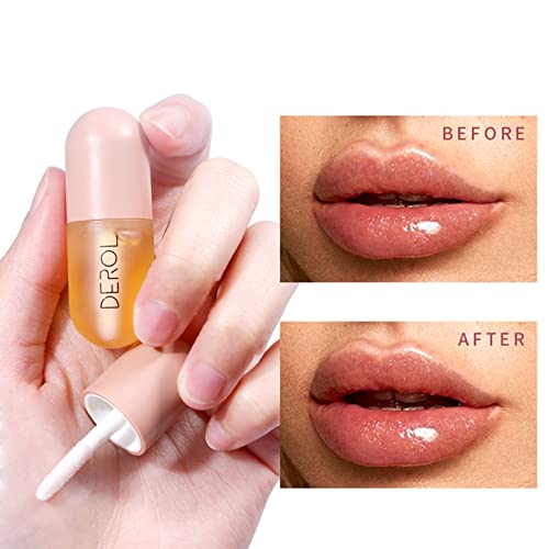 Rosarden Natural Lip Plumper and Lip Care Serum, Lip Enhancer, Lip Gloss, Balm Maximizer for Fullness, Plumping and Moisturizing Lips