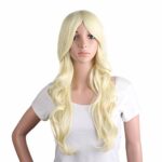 MapofBeauty Charming Synthetic Fiber Long Wavy Hair Wig Women's Party Full Wigs (Light Blonde)